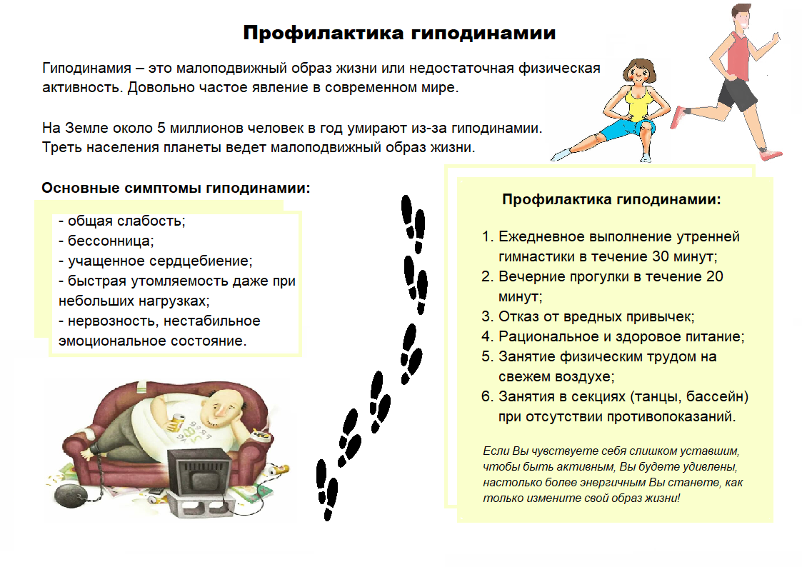 Здоровье гиподинамия. Профилактика гиподинамии. Рекомендации по профилактике гиподинамии. Рекомендации для профилактики гиподинамии. Гиподинамия памятка.