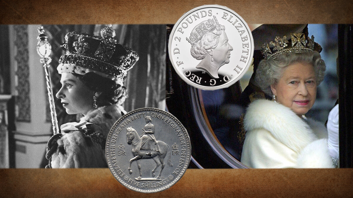 Эпоха. Монета к коронации и современная серебряная монета