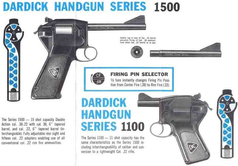 Схема расположения патронов в пистолете Дардика.