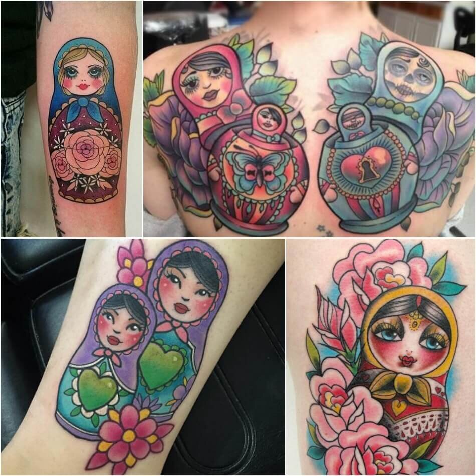 эскиз тату матрешка ганеша | Tattoo Academy