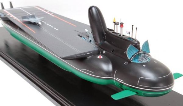 Фото "макета" якобы российского атомного подводного авианосца, вызвавшего дискуссию в Сети