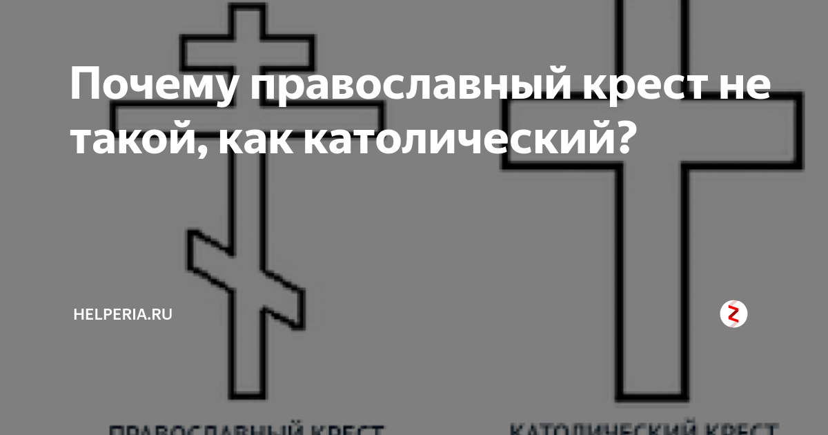 Православный и католический крест изображение