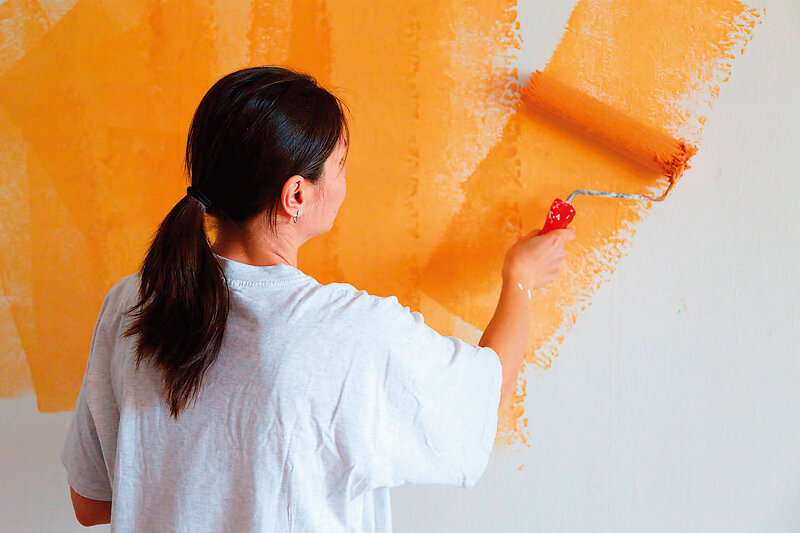 Покраска стен в интерьере — фото идеального сочетания + рекомендации