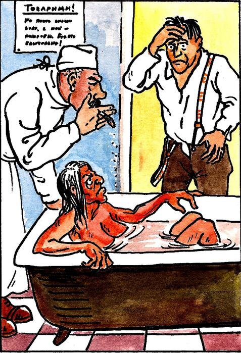 Иллюстрация к рассказу "История болезни" М. М. Зощенко