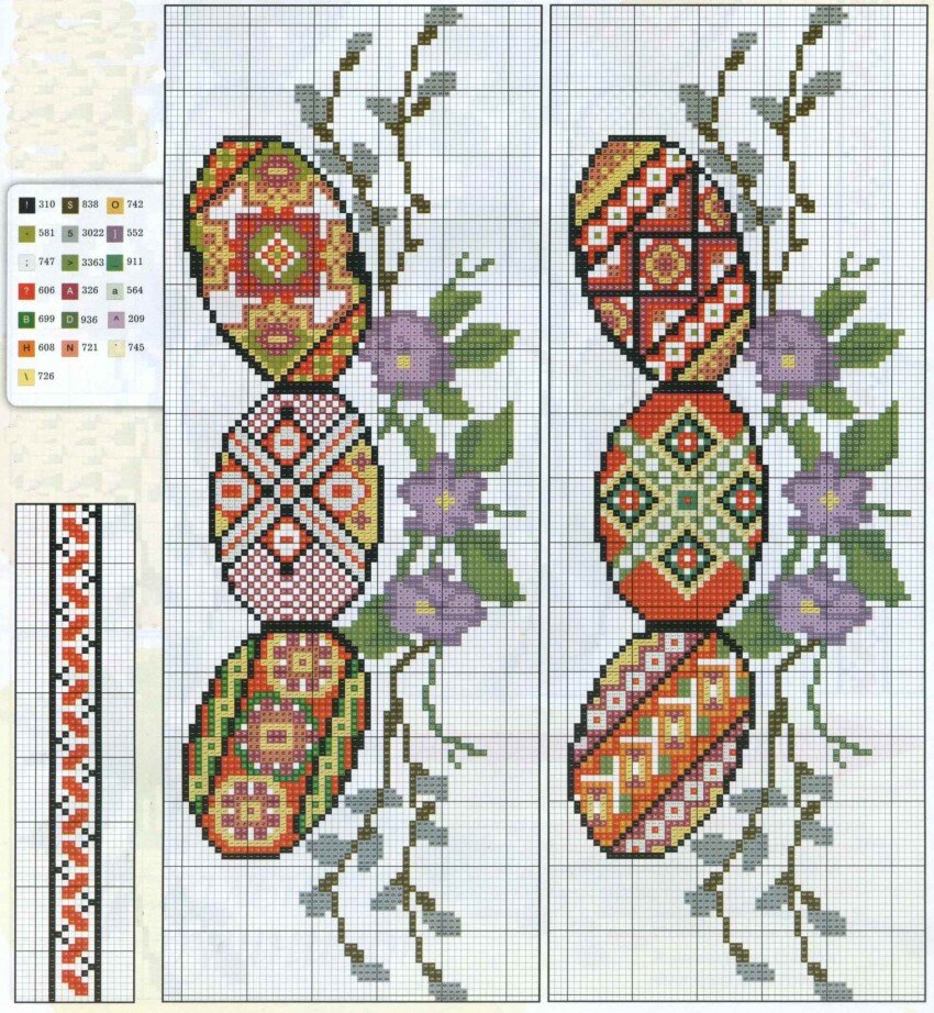 Схемы для вышивки на пасхальных рушниках | Интернет магазин Вышивай Иглой