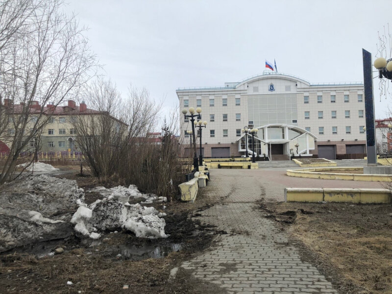 Пешеходная зона в Салехарде