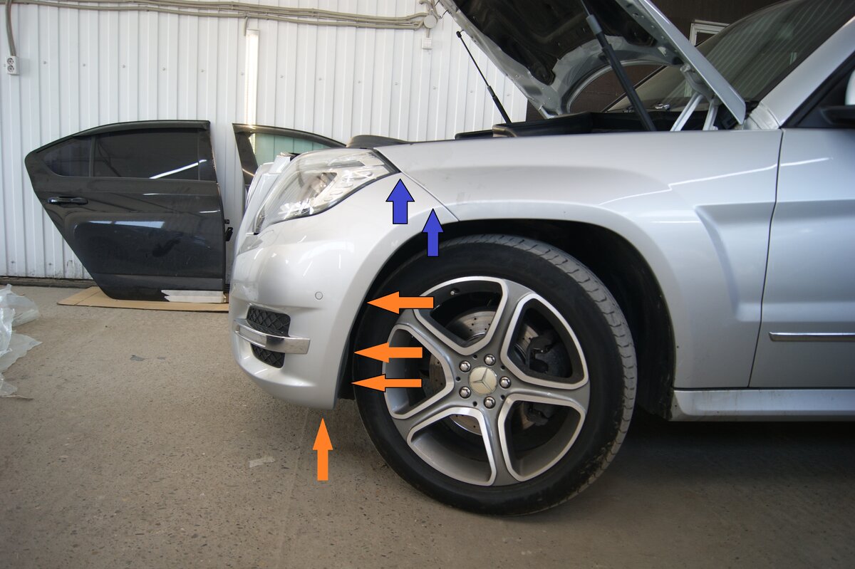 Бампер Mercedes Glk 2012-2015 A2048855238 X204, передний купить в Москве по цене