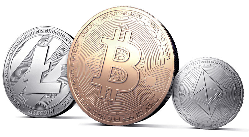 Криптовалюты Litecoin, Bitcoin, Ethereum