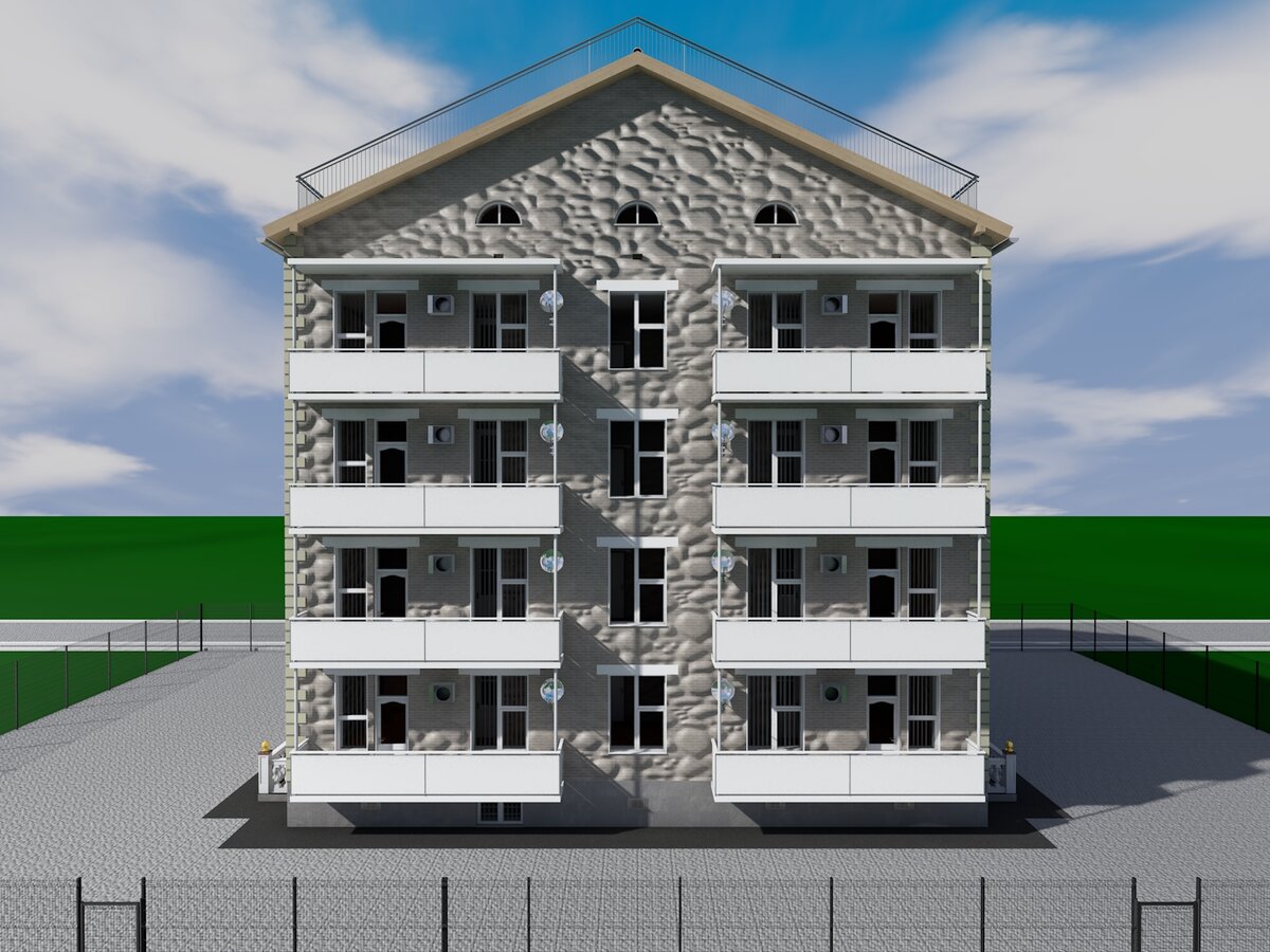 Проект дома на 16 квартир