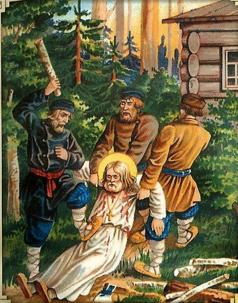 Святой Серафим и разбойники