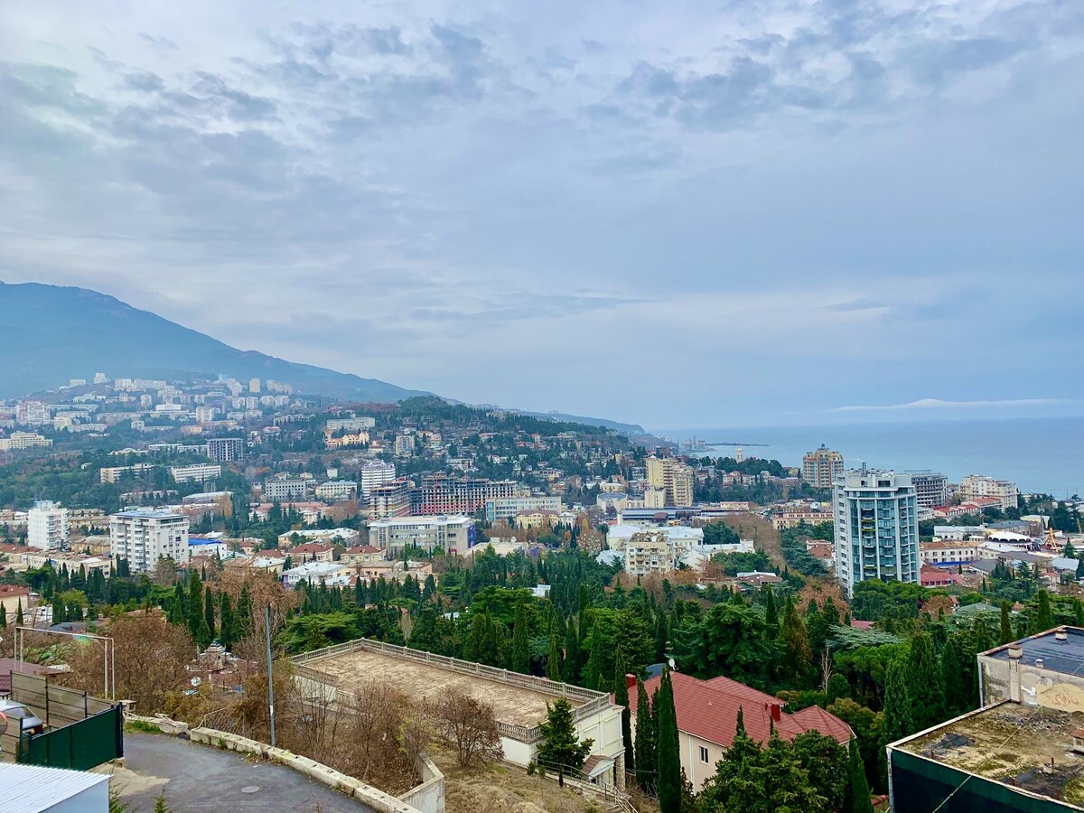 Модное место ялта. Холм дарсан в Ялте. Ялта гора дарсан. Вид на Ялту с холма дарсан. Дарсан Ялта зима.