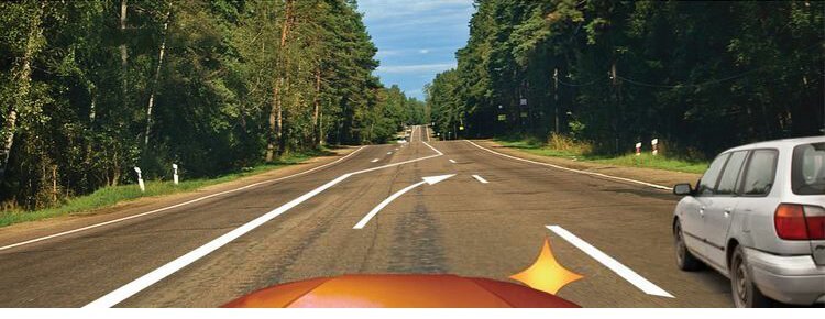 Вновь перестроение. Теперь из левой полосы в правую