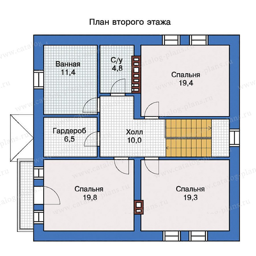 40-07 - Проект классического дома, площадью 186м², в габаритах 11х11 метров  | Проекты Коттеджей | Дзен