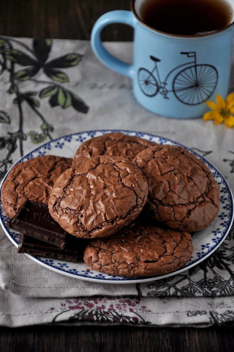 Эти печенья с шоколадом "Бабаевский" 75%