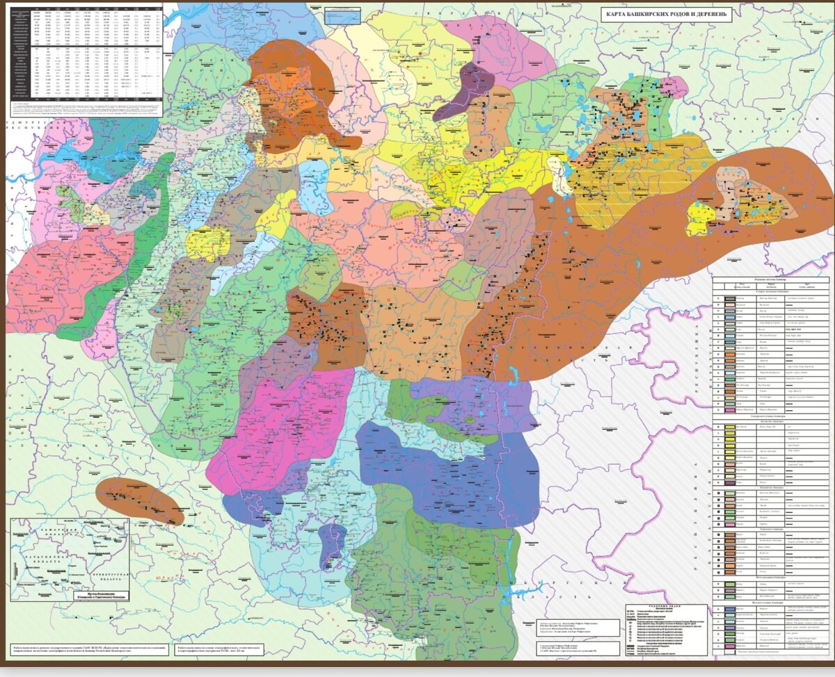 Карта расселения башкир - 82 фото