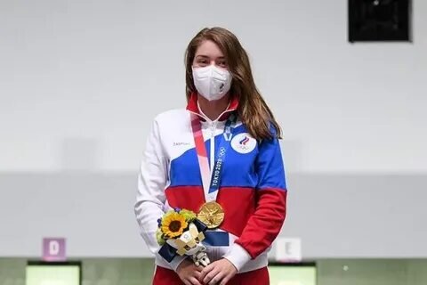 Виталина Бацарашкина с золотой медалью 