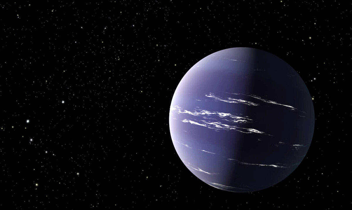 Нептуноподобная экзопланета глазами художника. Фото: NASA / JPL-Caltech