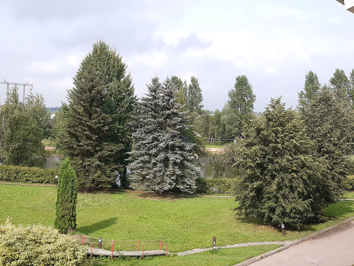 Территория отеля зеленая и ухоженная. Гулять здесь вполне приятно.