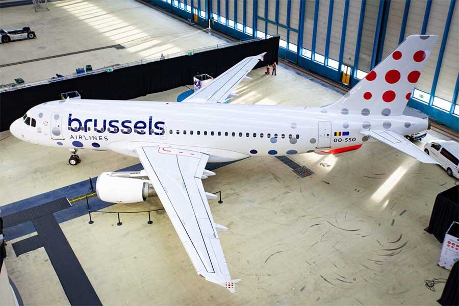 А319 OO-SSO авиакомпании Brussels Airlines в новой ливрее. Источник фото: Brussels Airlines