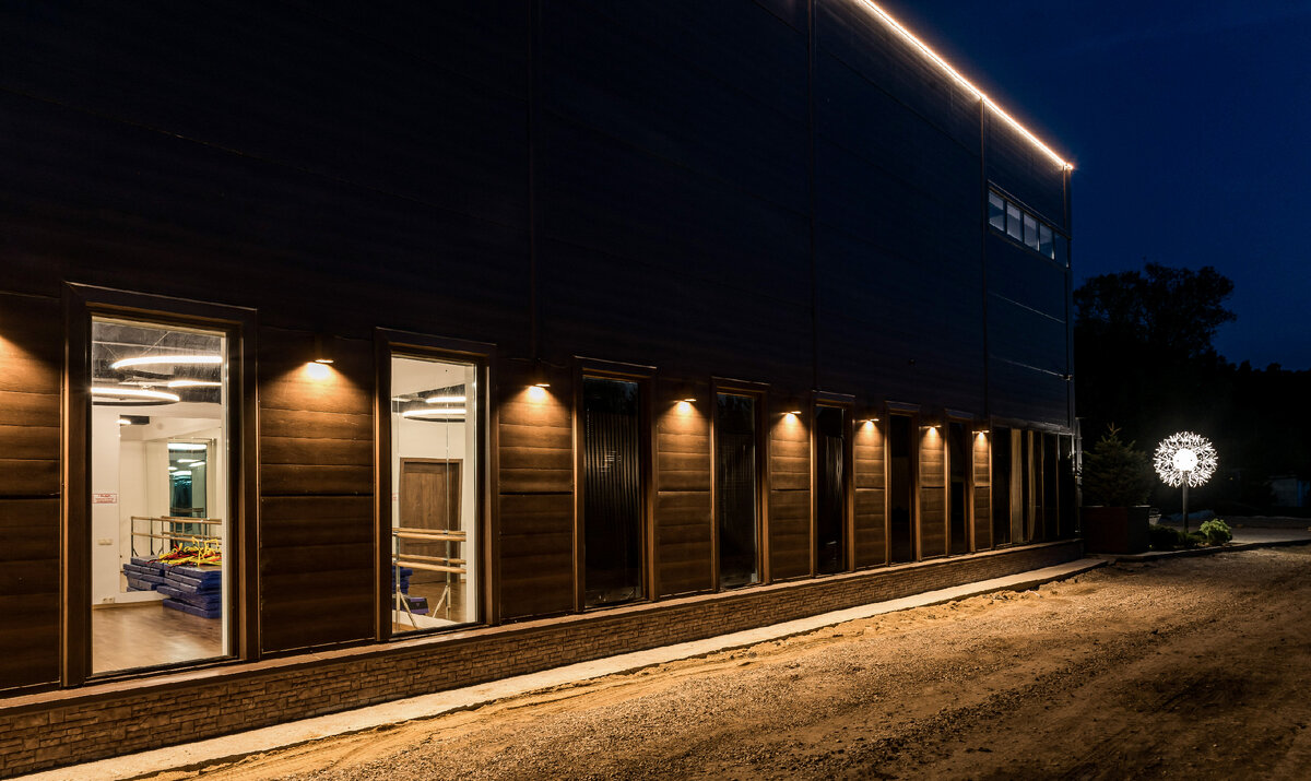 АКАДЕМИЯ ФИГУРНОГО КАТАНИЯ «АНГЕЛЫ ПЛЮЩЕНКО»(УЛИЧНОЕ ОСВЕЩЕНИЕ): РЕАЛИЗОВАННЫЙ ПРОЕКТ ОСВЕЩЕНИЯ МДМ-ЛАЙТ