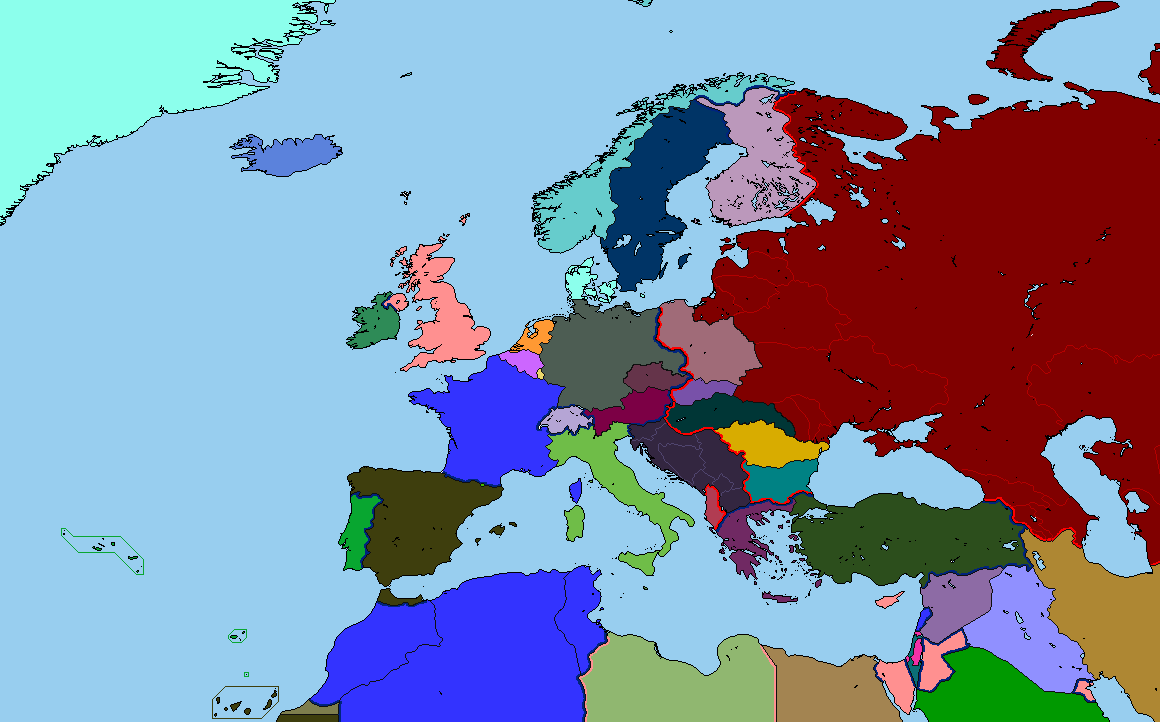 Политическая карта европы 1991 года
