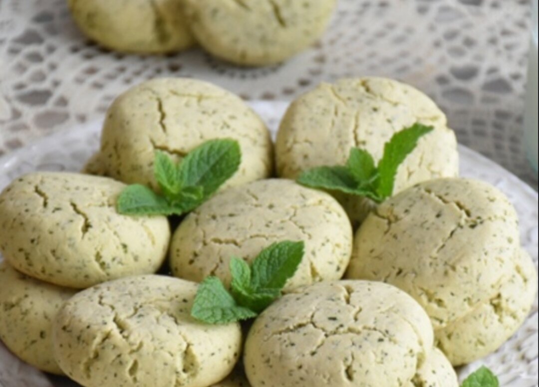Мятные печенья из свежей мяты 