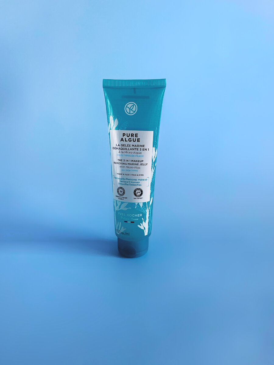 Pure Algue la gelée marine démaquillante 3 en 1 À la Micro-Algue Yves Rocher