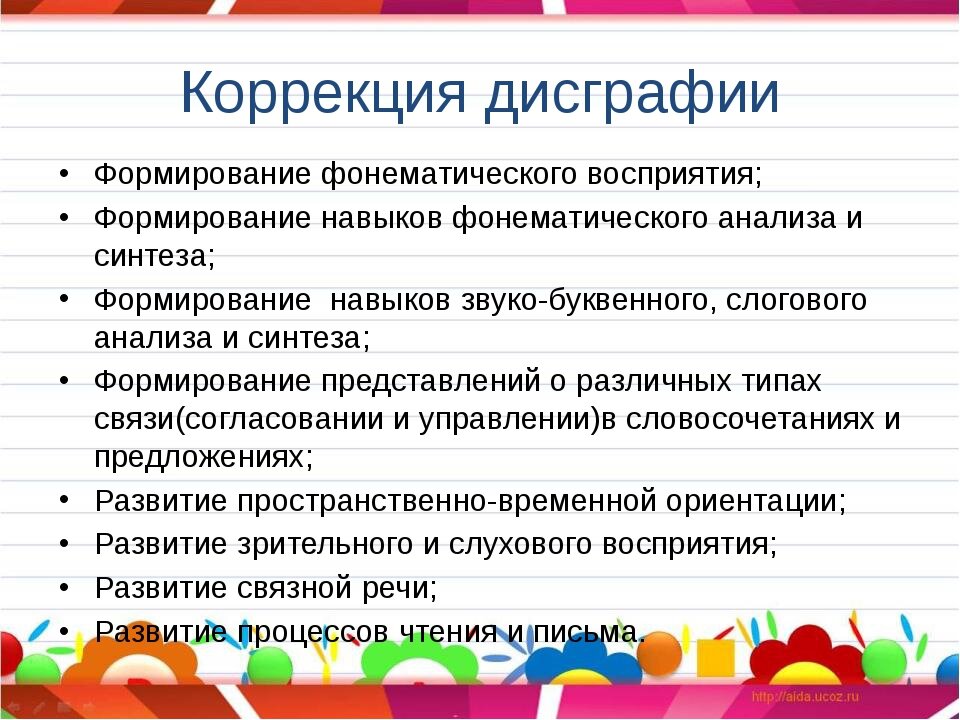 Проект профилактика дисграфии у дошкольников