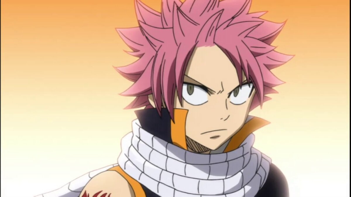  Нацу Драгнил

　Самый главный герой, огненный драгонслеер (драгонслеер - убийца драконов; редкое волшебство) первого поколения. Весьма и весьма симпатичный персонаж, готовый голову оторвать любому, кто позарится на самое святое для него. Всегда полон сил, чтобы защитить гильдию и своих накама, а для подпитки волшебства может сьесть огонь. Не отпускает ни на шаг от себя Хэппи, синего кота - это его самый лучший друг, с которым они всегда. Нацу - самый агресивный член гильдии, всегда устраивает драки и первым лезет на рожон, полагаясь на свои животные инстинкты. Всегда хочет смахнуться с самыми сильными волшебниками "Хвоста Феи" (Эрзой, Гилдартсом, Лаксусом), но почти всгда огребает от них. Всегда и везде соперничает с Греем. Не выносит транспорт (как и остальные драгонслееры), что было показано в первой же серии. Нацу не обременен поисками смысла жизни, а просто наслаждается ею, вынося раз за разом мощных противников своей богатырской силушкой. 