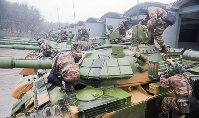 Танки Т-59 с реактивной броней