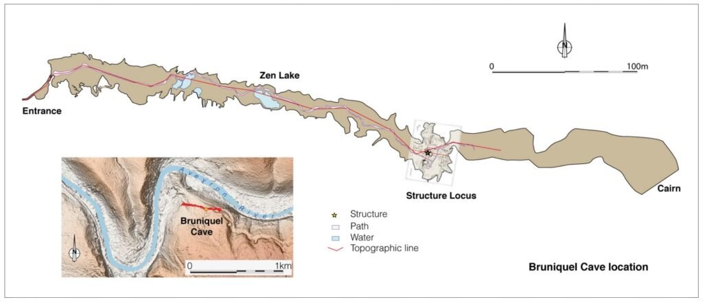 Рис 1. План пещеры Брюникель