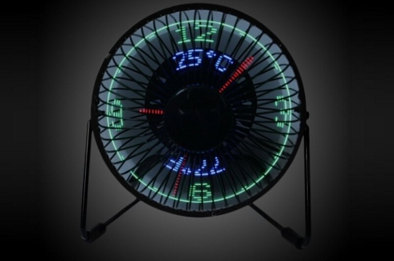 Led clock. Часы вентилятор. Вентилятор с часами. Часы вентилятор USB. Голографические часы.