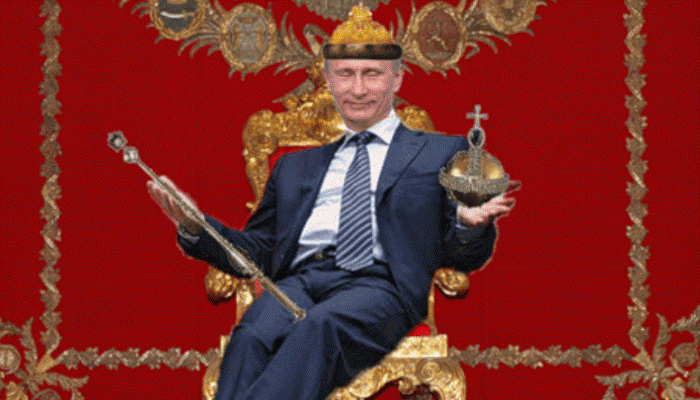 Путин на троне в чехии