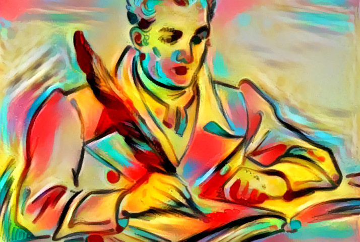 Редактор издательства за работой - его величество правит!