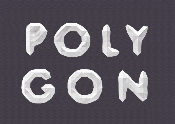 https://www.behance.net/gallery/6642303/Low-Poly-Font