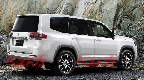 Задняя часть нового Land Cruiser 300 