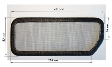 Размер фильтра-сетки