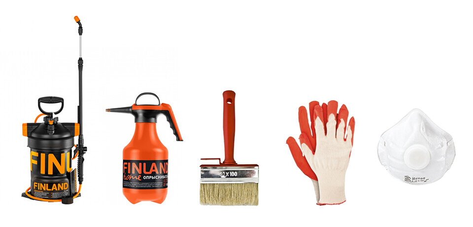 Защитная экипировка для обработки сада 