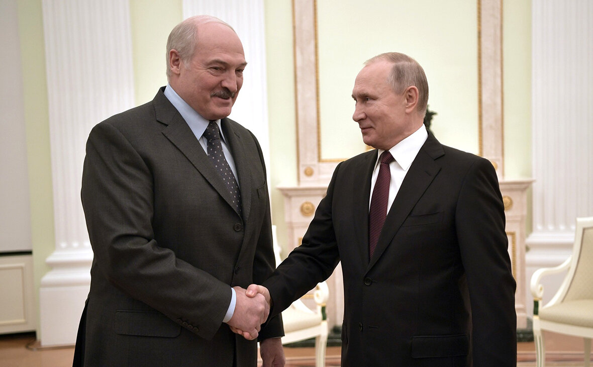 Владимир Путин и Александр Лукашенко. Фото взято из Интернета. 