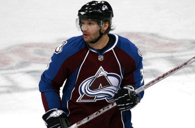 Карлис Скрастиньш в форме "Колорадо Эвеланш"