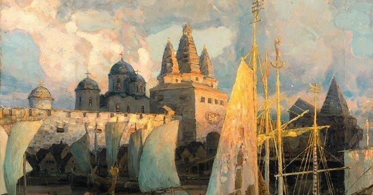 В конце IX века Киев начинает обретать признаки средневекового города с полиэтничным составом населения