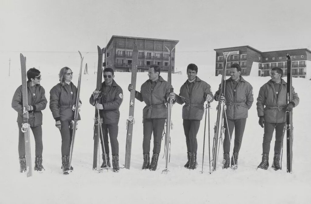 Сборная Франции в экипировке Moncler на Олимпиаде-1968 в Гренобле