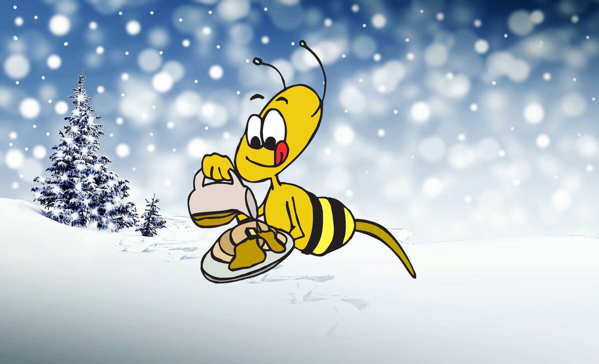 Зимовка пчел на улице