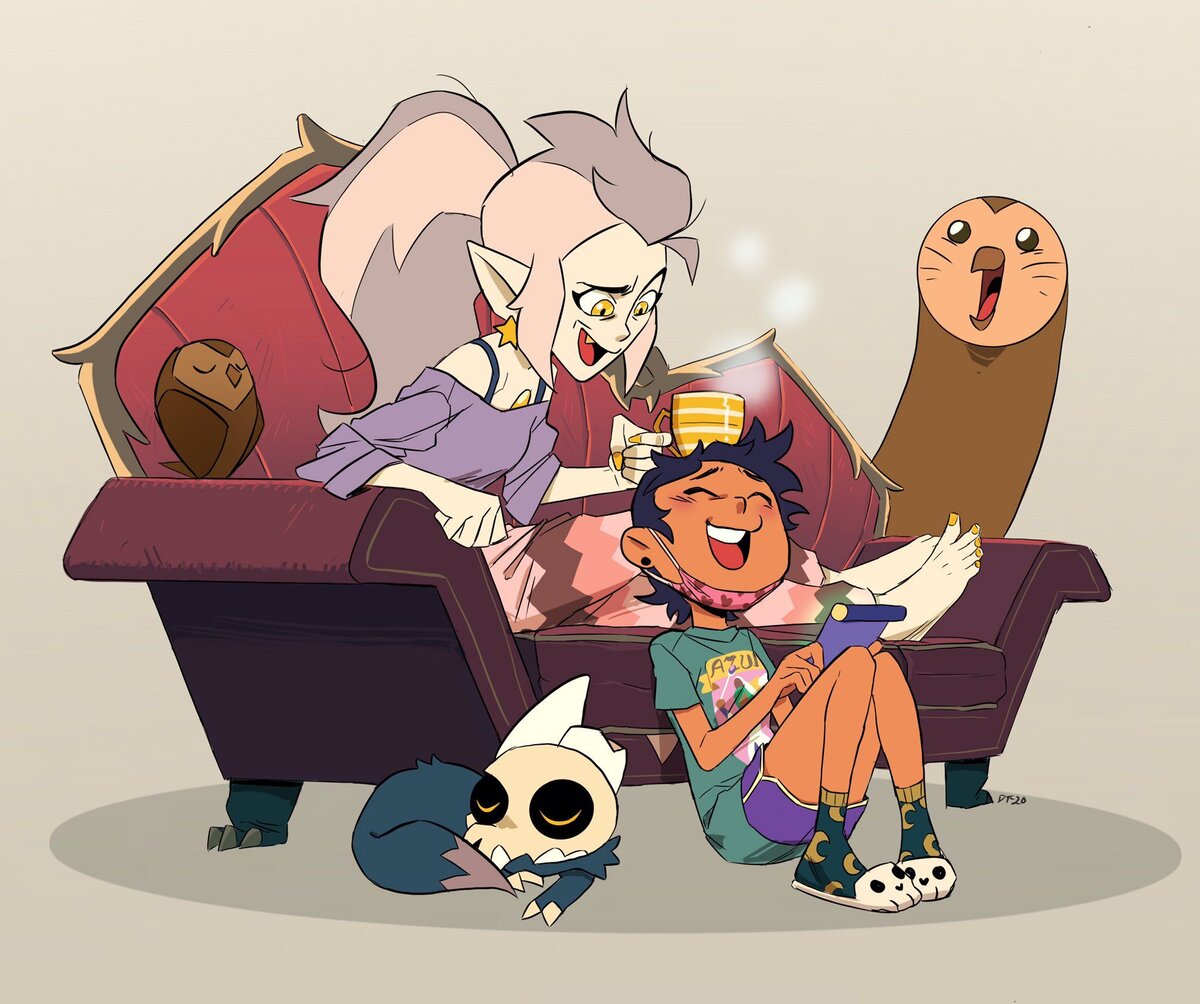 У Луз на футболке написано "Азора"