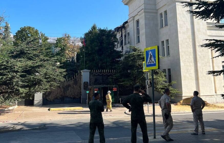    Беспилотник атаковал штаб Черноморского флота в Севастополе