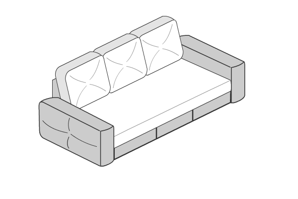 Механизм трансформации дивана «Пантограф»  