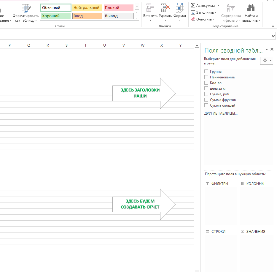 Сводная таблица Excel - практика для новичков | Шпаргалки по Excel от  Маргариты | Дзен