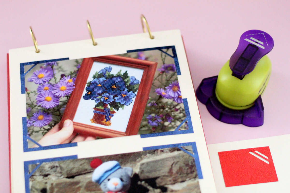 Процесс оформления альбома с фотографиями моих работ