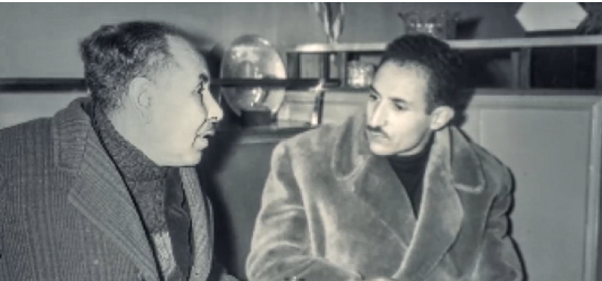 Два олимпийских чемпиона - Ахмед Бугера и Ален Мимун (Париж, 1956)