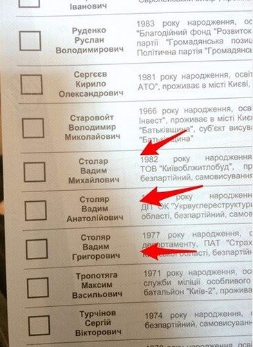 Бюллетень Украинская, но сильных отличий нет
